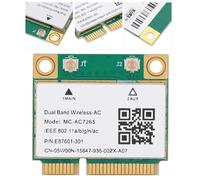 Fdit Tarjeta de Red Inalámbrica Gigabit de Doble Banda Mini PCI-E con Bluetooth 4.2, Velocidad de 1200 Mbps, Señal Estable, para Computadoras de Escritorio/portátiles, Chip 7265AC Incorporado