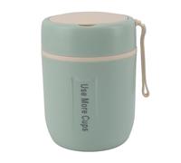 Fdit Tarro de Comida de 500 Ml, Recipiente de Comida a Prueba de Fugas con Aislamiento Al Vacío de Acero Inoxidable 304 con Asa de Transporte para la Escuela, Oficina, Viajes, (GREEN)