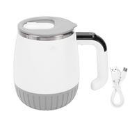 Fdit Taza Agitadora Automática de Acero Inoxidable 316, Mezclador Magnético de 380 Ml con Pantalla de Temperatura, Taza Agitadora Eléctrica Portátil para café y Batidos