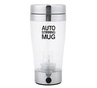Fdit Taza Agitadora Eléctrica de Acero Inoxidable de 400ml, Taza de café Automática con Impulsor de Mezcla Silencioso para té, Chocolate Caliente, Zumo de Leche