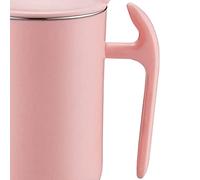 Fdit Taza de café Aislada a Prueba de Fugas de Doble Pared de Acero Inoxidable para café de Oficina en Casa, Taza Esmerilada de 550 Ml para Viajes (550ml)