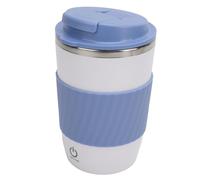 Fdit Taza de café con Agitación Automática, Taza de Mezcla Automática Magnética Recargable para Oficina, Coche, té con Leche, Azul, 350ml