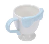 Fdit Taza de café con Lazo, 300 Ml, Linda Taza de té de Cerámica, Pajarita 3D, Recipiente para Bebidas en Relieve, Vajilla Creativa para Bebidas Calientes, café, Leche (BLUE)