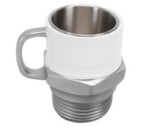 Fdit Taza de café Inspirada en el Automóvil, Taza de Acero Inoxidable con Tema de Bujía con Asa, Capacidad de 300 Ml para Bebidas Calientes Diarias, Vasos Temáticos para Entusiastas