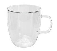 Fdit Taza de Vidrio con Alto Contenido de Borosilicato, Copa de Vino Transparente con Asa, para Vino Tinto, Whisky, Refresco, Cerveza, Jugo, Agua, Adecuada para Cafeterías, Hoteles, (250ml)