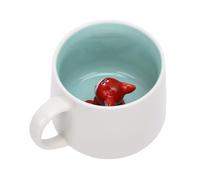 Fdit Taza Interior de Animal 3D, Taza de café de Cerámica de 12 Oz con Figura Oculta en la Parte Inferior, de té Novedosa con Diseño de Animales de Dibujos Animados para (Caballo pequeño modelo 3d)