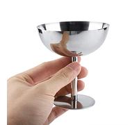 Tazas de helado de acero inoxidable que sirven platos de postre para la ensalada con pudín de frutas(Alto)