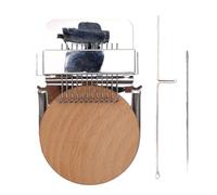 Fdit Telar Patchmaker, 12 Ganchos Telar de Zurcir Estilo Speedweve de Madera para una Reparación Rápida y Fácil de Telas Desgastadas y Rotas