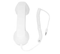 Fdit Teléfono Celular Retro del Auricular del Teléfono, Sonido Claro Anti Radiación Inalámbrico (White)