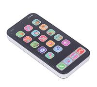 Fdit Teléfono de Juguete para bebé Música Educativa Multifuncional Teléfono Celular para bebé Juego con Luces para Niños Pequeños, para Curiosos Que Imitan a los, Material ABS (Black)