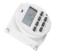 Fdit Temporizador Eléctrico Digital de 12 V, Interruptor de Control Inteligente Programable con Pantalla de Alta Definición, para Electrodomésticos, Lámpara de Carretera, Riego, Pesca