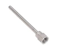 Fdit Termopozo de Acero Inoxidable, Repuesto de Rosca Macho G1/2 para Sensores de Temperatura, con Diseño de Ajuste Rápido para Prevención de Daños