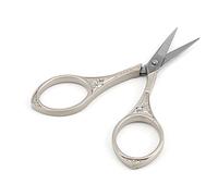 Fdit Tijeras de Diseño Vintage, Herramienta de Corte para Manualidades de Tela de Acero Inoxidable con Puntas Afiladas para Hilo de Pescar e Hilo (girasol tijeras flor de plata)