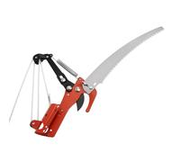 Fdit Tijeras de Podar 2 en 1 para Ramas, Cortador de árboles con Hoja de Sierra de Tijera, Diseño de 3 Poleas para Ramas Altas, Herramientas de Jardín