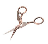 Fdit Tijeras Vintage de Acero Inoxidable, Recortador de Pelo de Cejas con Forma de Grúa, con Agarre Cómodo, para Maquillaje en el Hogar y Herramienta de Belleza