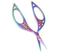 Fdit Tijeras Vintage Tijeras Artesanales Retro de Estilo Antiguo único en Forma de Hoja de Costura de Acero Inoxidable para Bordado Costura DIY Regalo Artesanal (COLORFUL)