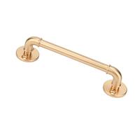 Fdit Tirador de Puerta, Herrajes para Muebles de Base Redonda Retro de Aleación de Zinc para Armario con Cajón de Puerta de Gabinete, con Apariencia Elegante y Fácil Instalación (GOLD)