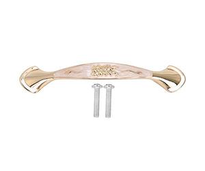 Fdit Tiradores de Metal Retro Tiradores de Gabinete Vintage de Cajones Antiguos Paquete de 10 Aleación de Zinc con Orificio Central de 96 Mm con Patrón 3D para Cocina, Baño,