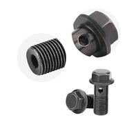 Fdit Tornillos de Freno de Motocicleta Premium y Kit de Lavado Dientes Lisos M10 X1.25/m10 * 1.0 Mm Calipería de Freno y Acoplamiento para el Cilindro Correspondiente (M10 × 1 mm)