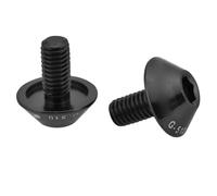 Fdit Tornillos de Soporte de Botella de Bicicleta G-510 2PCS M5 * 12 Mm, Tornillos de Bicicleta de Metal de Control de Aluminio de Larga Duración, Fácil de Instalar para Jaulas de Botellas de Agua o