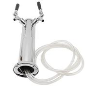 Fdit Torre de Cerveza, Torre Kegerator de Cerveza de Barril de Acero Inoxidable 304 con Grifo de Latón Cromado, para Elaboración de Kegerator Keezer de Bar en Casa