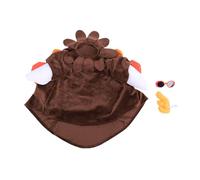 Fdit Traje de Ganso de Porche de Acción de Gracias, Disfraz de Pavo de Otoño de Felpa con Gafas de Sol y Peine para Estatua de Decoración de Jardín y Césped