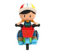 Fdit Triciclo Acrobático Giratorio con Ruedas Universales, Iluminación Fría, Coordinación Mejorada, para Niños, Material Plástico