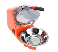 Fdit Trituradora de Hielo Eléctrica 380W, Cuchillas de Acero Inoxidable Duales para Granizados y Hielo Picado, Uso Doméstico y Comercial (ORANGE)