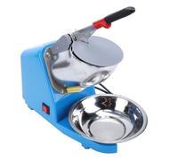 Fdit Trituradora de Hielo Eléctrica 380W, Cuchillas de Acero Inoxidable Duales para Granizados y Hielo Picado, Uso Doméstico y Comercial (BLUE)