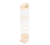 Fdit Tubo de Almacenamiento de Juguetes de Peluche Transparente, Gran Capacidad, para Sala de Estar, Dormitorio, Diversión Organizada, 130cm (amarillo crema)