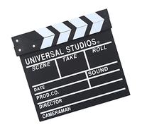 Fdit TV Película Blapper Board Director Hecho a Mano Escena Cinematográfica Cinematic para Accesorios/anuncios, Madera Blanca y Negra