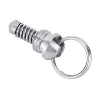 Fdit Válvula de Alivio de Presión de Barril de Cerveza de Acero Inoxidable, Piezas de Reparación de Bloqueo de Bola de 2 Uds para Elaboración Casera, con Resorte y Anillo de Tracción