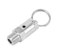 Fdit Válvula de Alivio de Presión, Válvula de Retención de Compresor de Aire de Acero Inoxidable 304 con Componente de Liberación de Sobrepresión de Seguridad para Sistemas Homebrew