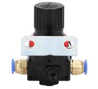 Fdit Válvula de Bomba de Aire con Manómetro - Material de Acero Plástico - Regula la Presión del Aire para el Tratamiento del - Ideal para el Garaje de Casa