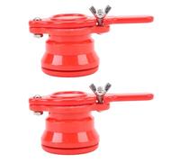 Fdit Válvula de Cubo de Miel de Plástico de Plástico a Prueba de Fugas, Válvula de Miel de Miel de 2 Piezas de Miel Válvula de Miel Extractor de Miel para Equipos de Apicultura (rojo)