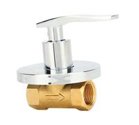 Fdit Válvula de Parada de Agua de Válvula de ángulo, de ángulo de 1/2 de Cobre Premium con Diseño de Grifo de Apertura Rápida, Instalación Oculta para Cocina, Baño, Grifo