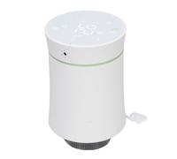 Fdit Válvula Termostato de Radiador Inteligente Programable con Pantalla LCD y Bloqueo para Niños para Calefacción del Hogar (White)