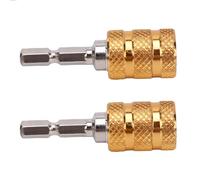 Fdit Varilla de Extensión del Adaptador de Broca de 2 Piezas con Vástago Hexagonal Versátil de 6 Mm para Proyectos de Mejoras para el Hogar