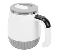 Fdit Vaso Agitador Automático con Pantalla de Temperatura, Vaso Mezclador Magnético de Acero Inoxidable 316 de 380 Ml, Agitador Eléctrico Portátil con Batería y Cable USB
