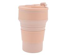 Fdit Vaso Plegable Silicona Acero Inoxidable, Plegable Portátil 500ml (500ML)