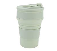 Fdit Vaso Plegable Silicona Acero Inoxidable, Plegable Portátil 500ml (500ML)