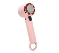 Fdit Ventilador de Bolsillo, Funcionamiento Silencioso, Mini Ventilador de Mano para Viajes, Playa, Camping, de Mano Portátil Ligero para Actividades Al Aire Libre (PINK)
