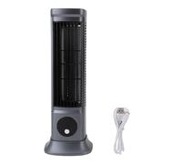 Fdit Ventilador de Escritorio sin Buque, Ventilador Oscilante USB Tranquilo, Barrido de 3 Velocidades, Ventilador Personal Compacto para el Dormitorio de la Oficina Dormy - Gray