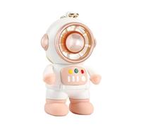 Fdit Ventilador Mini Sin Aspas, Cargable por USB, 3 Velocidades Portátil de Mano con Llavero para Estudiantes, Escritorio y Viaje (PINK)