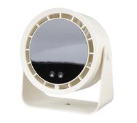 Fdit Ventilador Turbo de Escritorio Recargable de 100 Velocidades, Ventilador de Escritorio USB, Circulador de Aire Portátil para Viajes en Casa, Oficina, Blanco, Montado en la Pared (Beige)