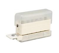 Fdit VEYETTE Perforadora de Papel Eléctrica de 3 Agujeros con Adaptador, Perforadora Comercial Resistente para Oficina, Escuela, Estudio, Gris, Capacidad de 30 Hojas (Transparente)