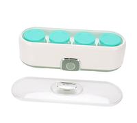 Fdit Yogurtera con 4 Tarros de Vidrio, Inicio con un for Yogur Casero | Incluye 4 Frascos de Vidrio, Material ABS, Fermentación Uniforme y Estable