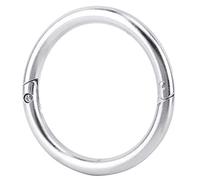 Fdit1 Anillo de Nariz de Acero Inoxidable para Ganado Vacuno Diámetro Grande Acero Inoxidable Toro Vaca Anillo de Nariz de Ganado Accesorio de cría Herramienta para Animales de Granja(2#)