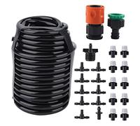 Fdit1 de nebulización Kit de enfriamiento Boquilla de Manguera de Agua de jardín de riego por aspersión de césped Kit de de riego por aspersión para riego de Plantas de Invernadero