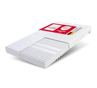 FDM Colchón de 90 x 200 cm, dureza H3, H4, Altura de 12 cm, colchón de Espuma fría, colchón Enrollable de Doble Cara, Espuma HR, 7 Zonas de Confort, con Funda hipoalergénica Lavable de Calidad